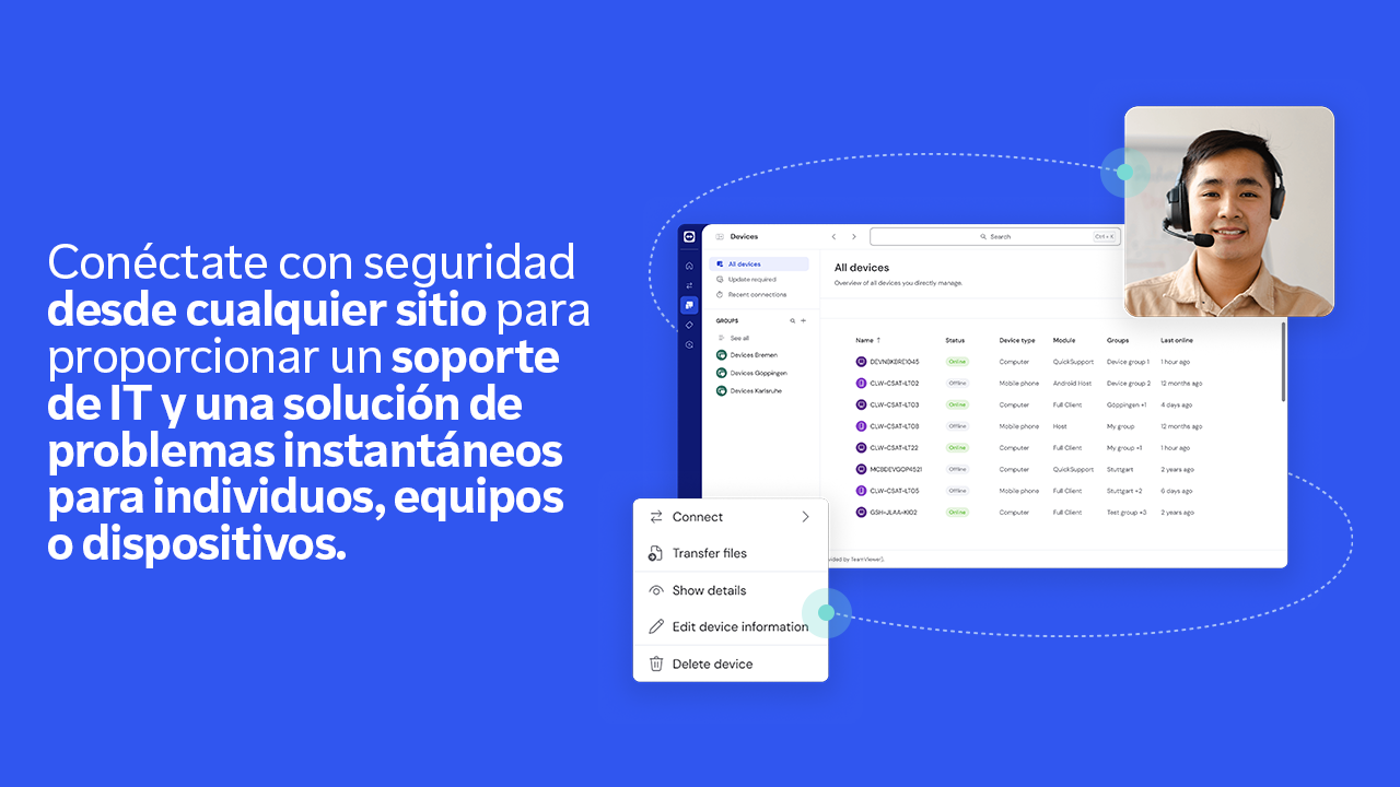 Captura de pantalla de TeamViewer Remote