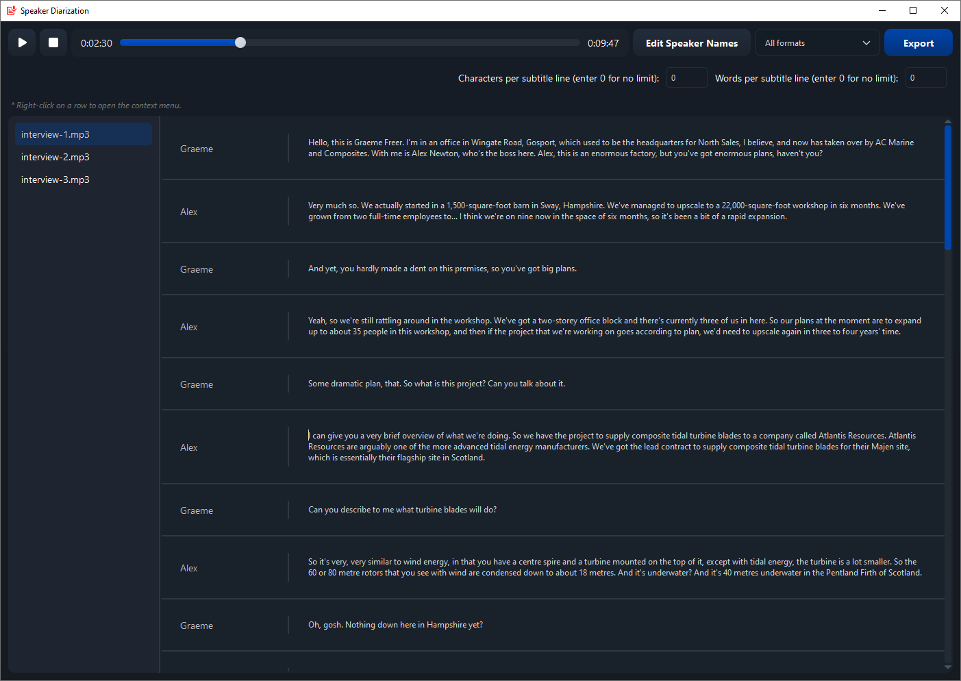 SpeechPulse Speech-to-Text Screenshot