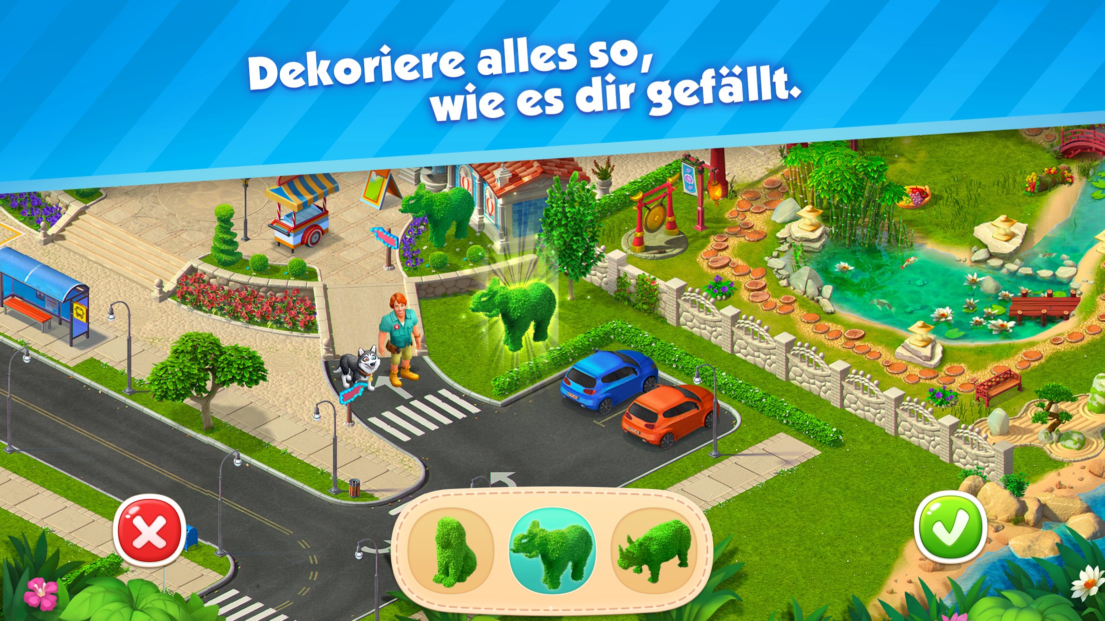 Park Town: 3 Gewinnt Spiel. Puzzle Kostenlos Screenshot