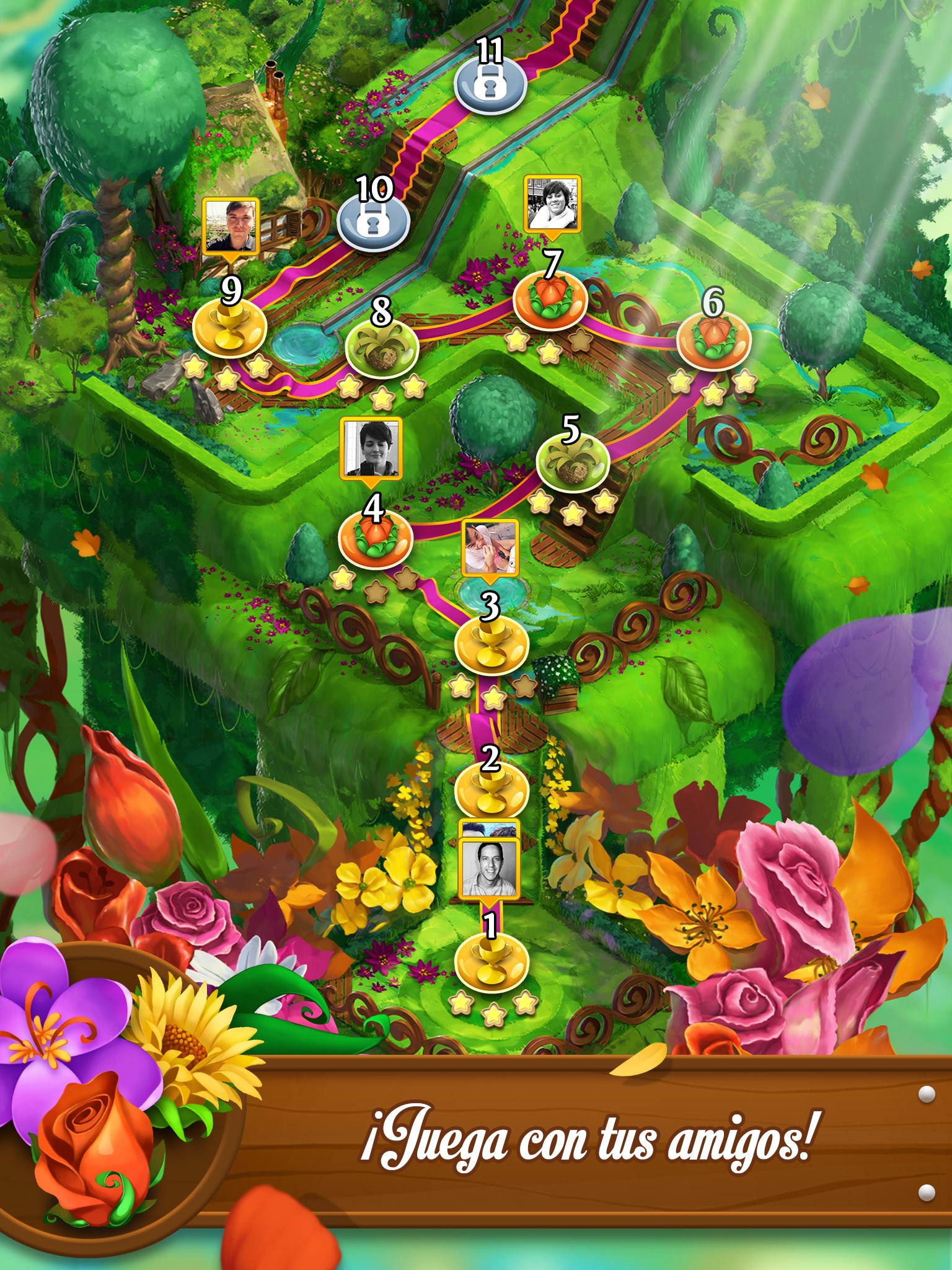 Captura de pantalla de Blossom Blast Saga