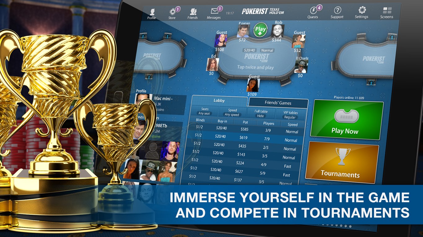 Pokerist Texas Poker screenshot