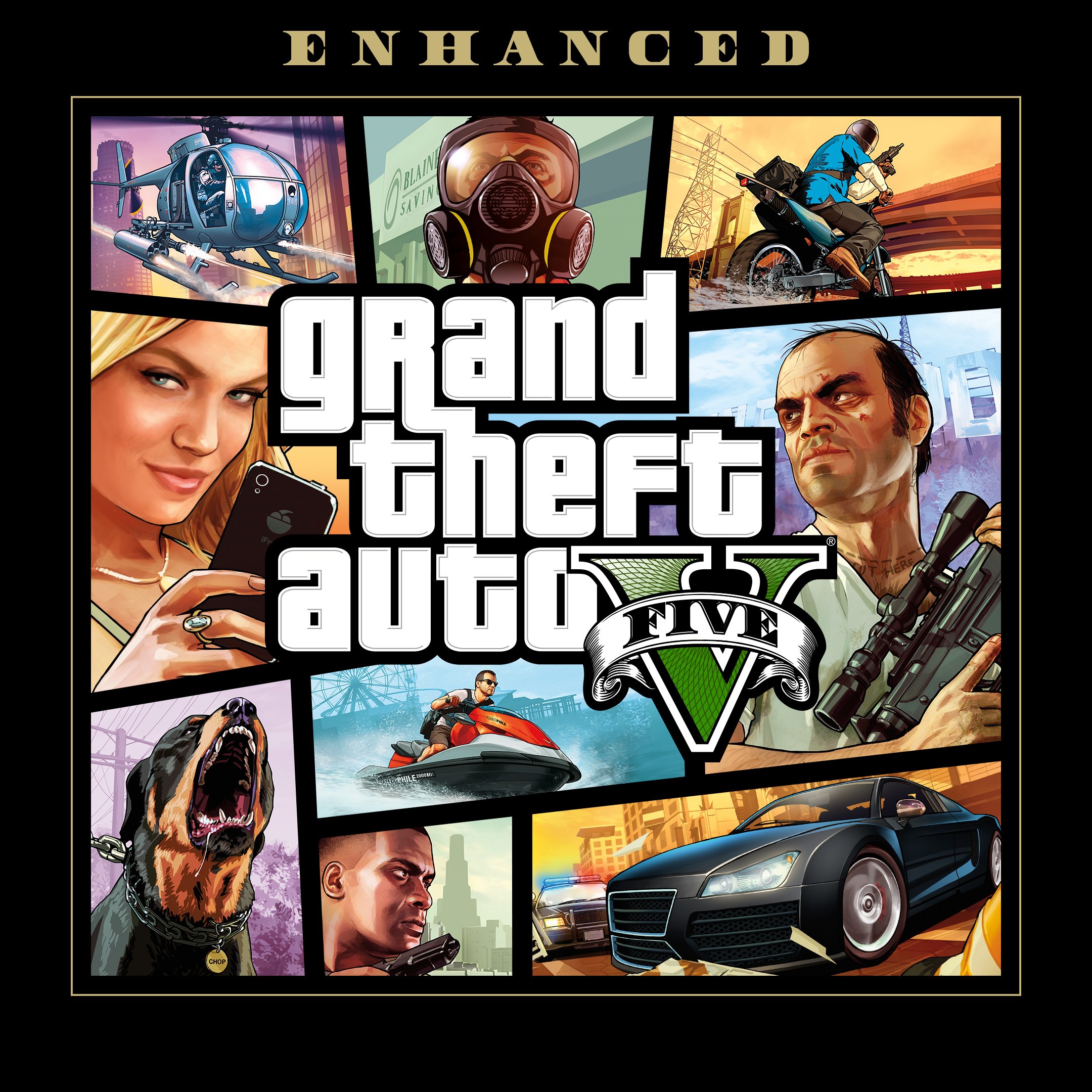 Grand Theft Auto V Enhanced (PC) and Great White Shark Card Bundle